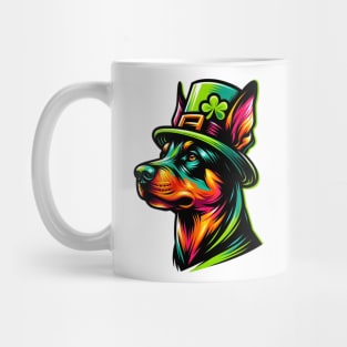 German Pinscher Celebrates Saint Patrick's Day Fun Mug